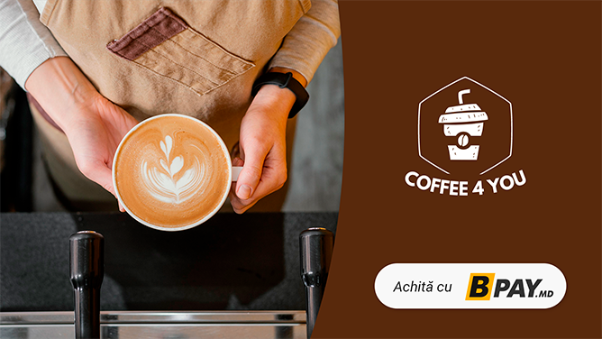Coffee4U acceptă achitarea prin QR-cod cu portofelul BPAY