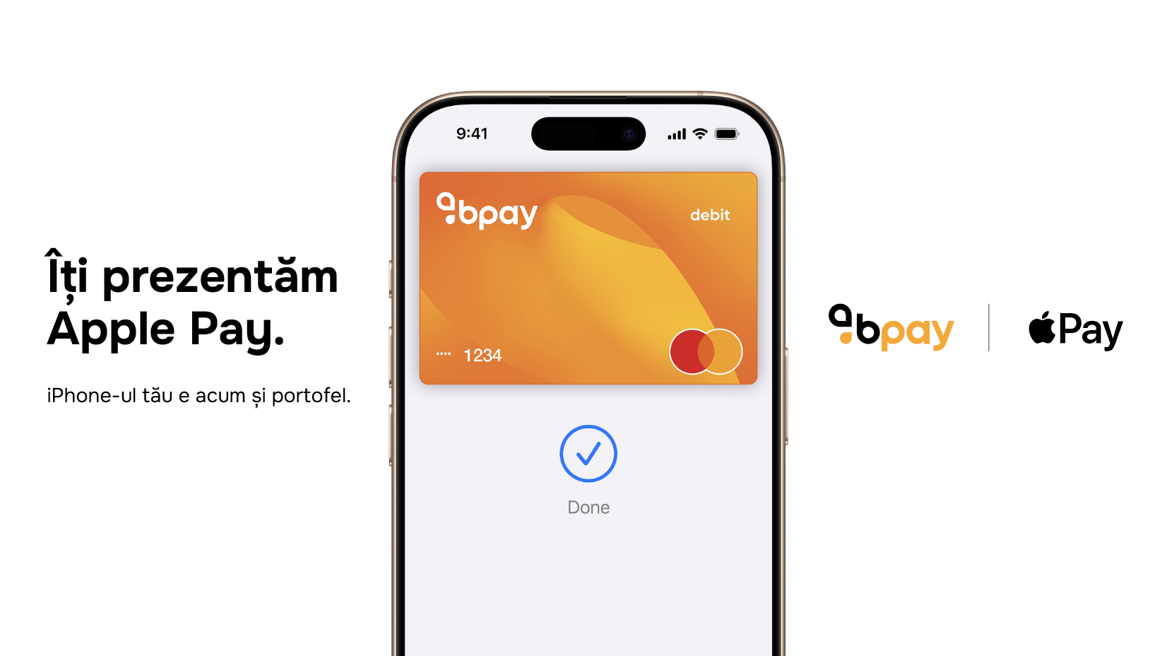 Acum poți adăuga cardul Bpay în Apple Wallet și plăti direct cu Apple Pay!